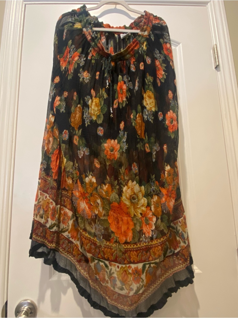 Skirt, Vintage Bohemian Floral Blooms